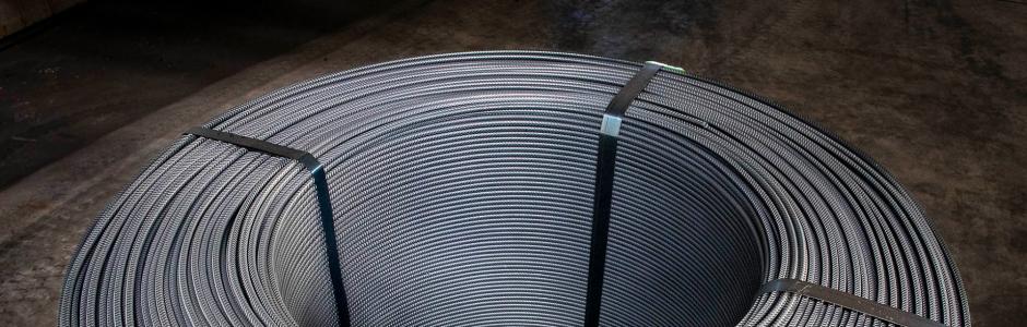 Betonstahl in Ringen, kaltverformt