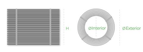 Coiled reinforcing steel, B500A, cold-formed-EN